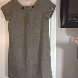 Generra Dark Academia Lined “Pewter” Wool Dress Size 6